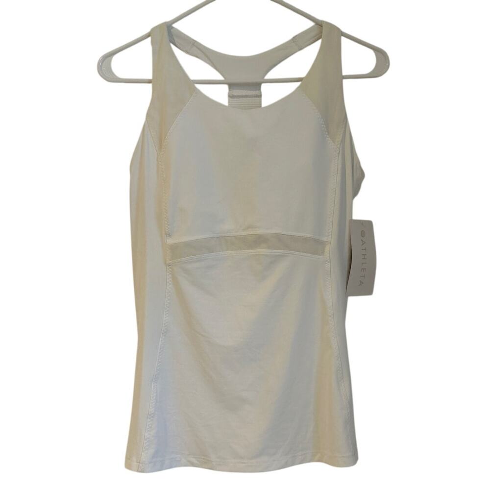 NWT Athleta Ace Race Tank, White, Women’s Size Medium